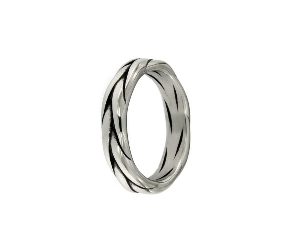 Edelstahlring &quot;antik&quot;