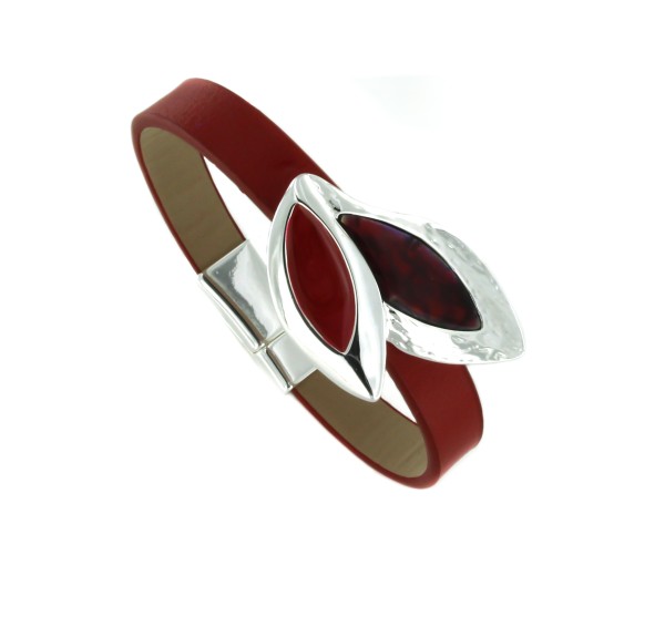 Lederarmband &quot;RED&quot;