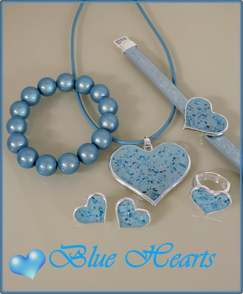 Schmuckset &quot;Aqua Hearts&quot;