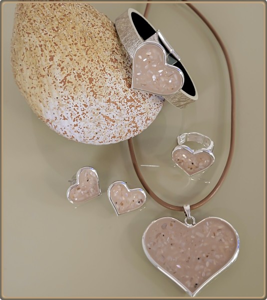 Schmuckset &quot;Cream Hearts&quot;